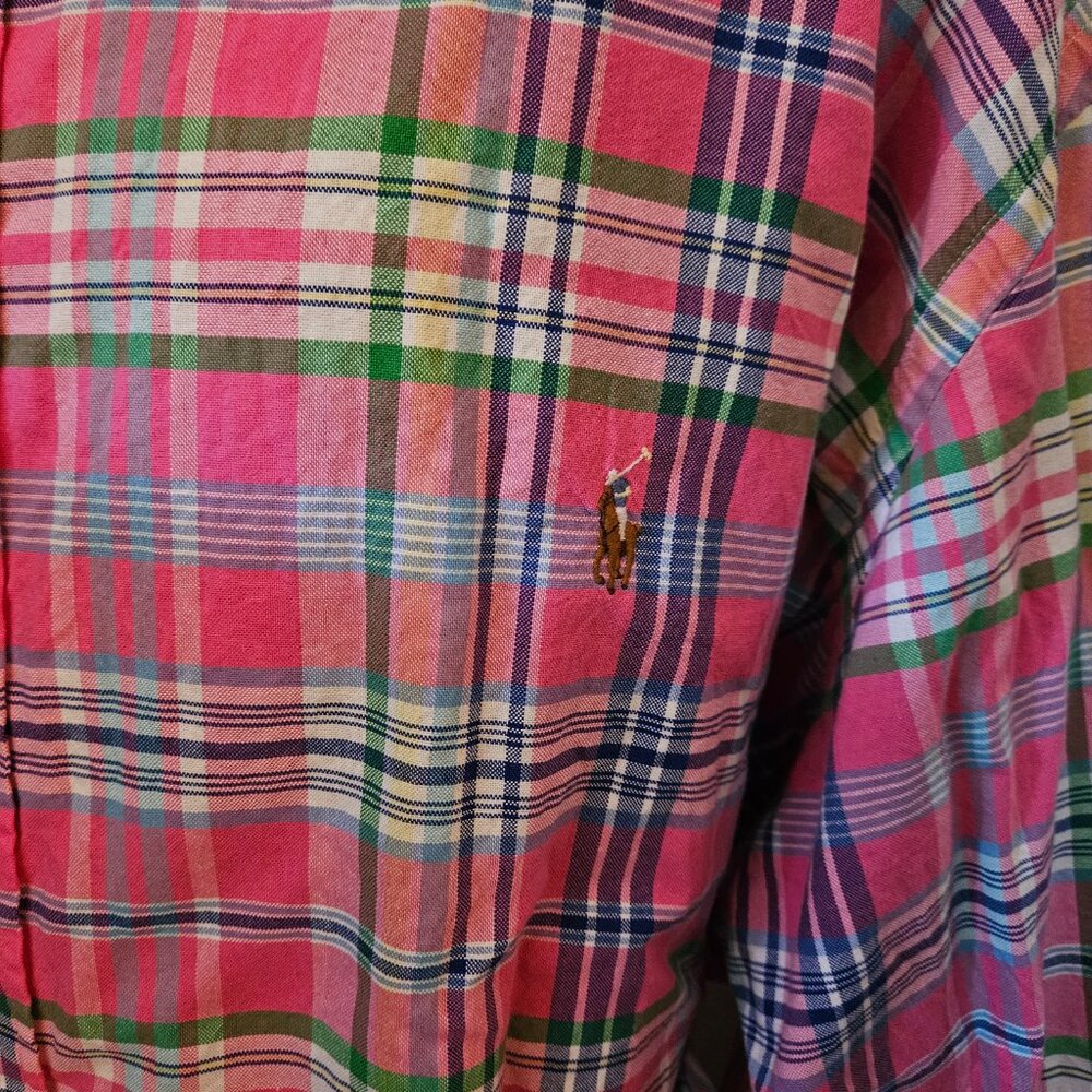 Ended Mens Polo Ralph Lauren Button Down Oxford Shirt Size 4XLT Mint Condition - Picture 3 of 5